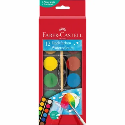 Image de Faber - Castell Aquarelles 30 mm - 12 couleurs