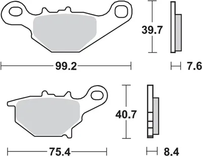 Produktbild von Bremsbeläge TRW MCB772SI
