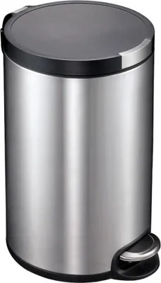 Image de EKO - Artistic Pedal bin 12 litres - Acier inoxydable Plastique - Acier inoxydable mat