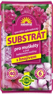 Obrázok produktu pre Nohel Garden Substrát FORESTINA SUBSTRAT muškáty a balkónové rostliny 40l