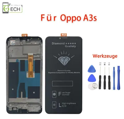 Produktbild von Für Oppo A5 CPH1809, A3S CPH1803 LCD Display mit Rahmen Bildschirm Touchscreen