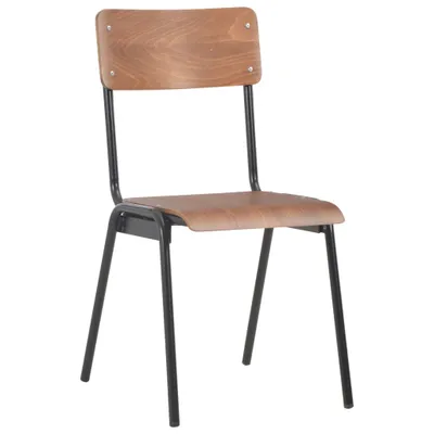 Image de vidaXL Chaises de salle à manger 6 pcs. Contreplaqué marron