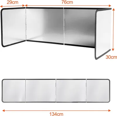 Produktbild von Spritzschutz Küchenrückwand 1 Stück, Faltbarer Fettspritzschutz Für Herd Und Pfanne, 76x29x30 Cm