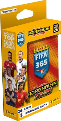 Image de FIFA 365 Adrenalyn XL 2026 – Cartes à collectionner en boîte métallique de poche