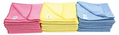 Immagine prodotto di Set panni in microfibra multicolore professionali, panni microfibra multiuso, strofinacci cucina ultra assorbenti, panno asciugatura auto professionale, panni morbidi cucina, 40 × 30 cm 24 pezzi