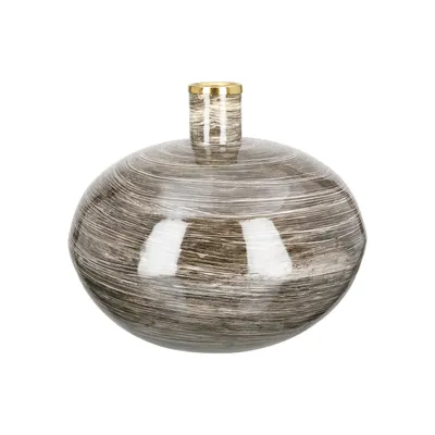 Produktbild von GILDE Vase bauchig Stripes H. 26 cm,50521