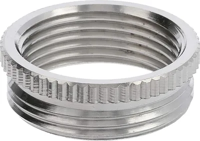 Productafbeelding van LAPP adapter PG/M, van PG21x1,588 naar M25x1,5, rond, met groef, messing (CuZn), vernikkeld, kleur zilver - 1 stuk