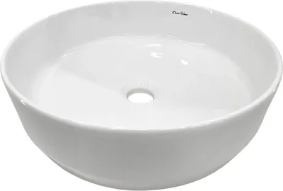 Image de Vasque à poser 40 cm blanc brillant rond Ekan DESSI HOME