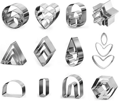 Produktbild von Mini-Formen für Schmuck, Kekse und Tortendekorationen