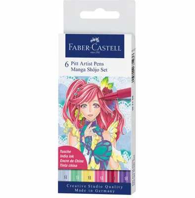 Produktbild von FABER-CASTELL Tuschest. Pitt Artist Pen Manga Shôjo 6x