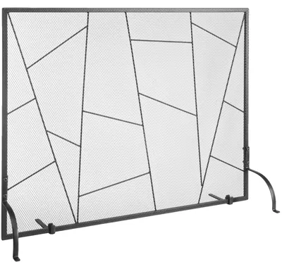 Productafbeelding van VEVOR vonkenbeschermingsrooster, ijzer, 906 mm, kachelbescherming, vintage, beschermrooster voor open haard, 0–40 °C, beschermrooster voor kachel, beschermrooster voor houtkachel, hitteschild, rooster tegen vonken