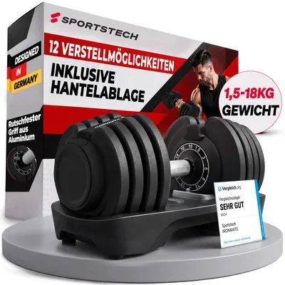 Produktbild von Ironmate_18 - verstellbare Hantel für Zuhause, 1,5 bis 18 kg