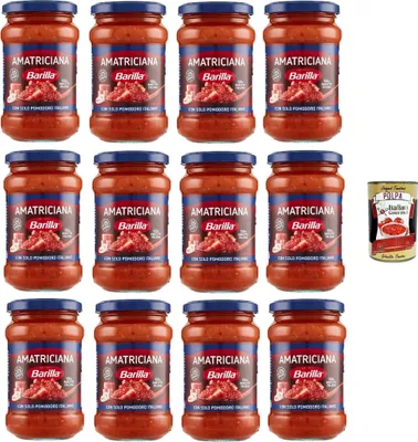 Produktbild von 12x Barilla Sugo Amatriciana Tomatensauce mit Speck und Chili Pasta sauce 400g aus italian