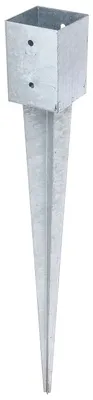 Produktbild von Alberts Einschlag-Bodenhülse für Vierkantholzpfosten feuerverzinkt 101 x 101 mm Gesamtlänge 900 mm