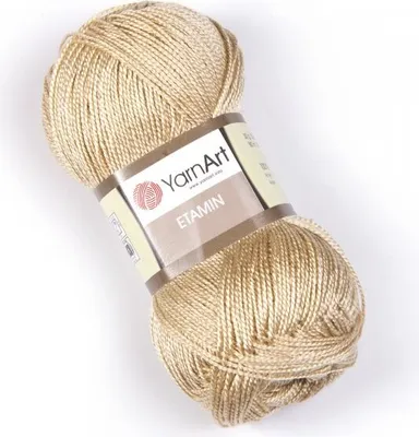 Produktbild von YarnArt Etamin 448 – Weiche & Strapazierfähige Strickwolle, Warmes Beige, Perfekt für Feine Handarbeiten