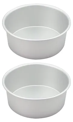 Produktbild von Backform Set von 2 runden Backformen - Edelstahl 15 cm