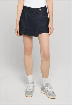 Immagine prodotto di Urban Classics - Gonna-pantaloncino da donna in denim leggero, lavaggio blu slavato - 27