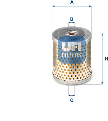Produktbild von Kraftstofffilter UFI 26.663.00 für VOLVO 9900 Filtereinsatz