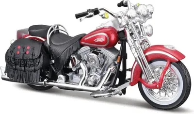 Zdjęcie produktu dla Maisto - HD - Motocykl - 1999 FLSTS Heritage Softail Springer, czerwony, blister, 1:18