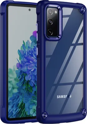 Immagine prodotto di Samsung S20 FE Case, Hybrid trasparente PC TPU paraurti e custodia antiurto per Samsung Galaxy S20 FE/S20 FE 5G/S20 FE 2022 blu