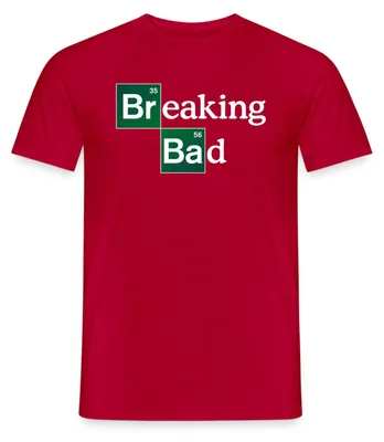 Produktbild von Spreadshirt Breaking Bad Logo Brom & Barium Männer T-Shirt, 3XL, Rot