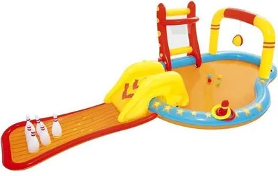 Produktbild von BESTWAY 53068 aufblasbarer Spielplatz 435x213x117cm