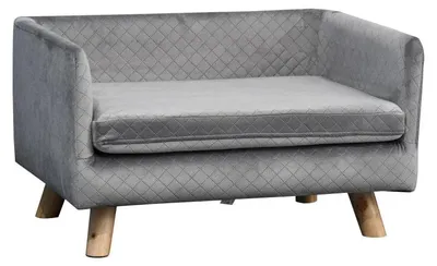 Produktbild von Hundesofa und Katzensofa – skandinavisches Design | Farbe: Dunkelgrau | Abmessungen: 64x45x36 cm