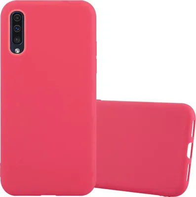 Produktbild von Cadorabo Hülle für Samsung Galaxy A50 4G / A50s / A30s Schutzhülle in Rot Handyhülle TPU Silikon Etui Case Cover