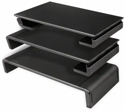 Produktbild von LogiLink Monitorständer Breite einstellbar 3x USB schwarz