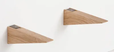 Produktbild von Set aus 2 Eichenholzkonsolen, 17,5 x 3 cm