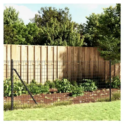 Produktbild von Maschendrahtzaun Gitterzaun Drahtzaun Gartenzaun Anthrazit 0,8x25 m Verzinkter Stahl