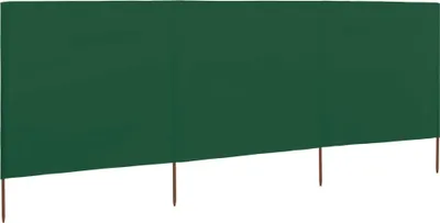 Produktbild von Möbel 3-teiliges Windschutzgewebe 400 x 120 cm Grün - Sonnensegel 44540