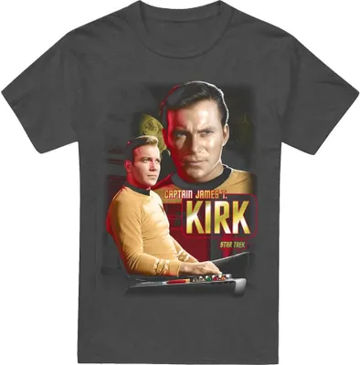 Image de Star Trek - T-shirt homme/femme unie TV18151 (3XL) (Charbon de bois)