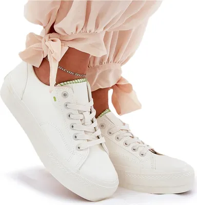 Produktbild von Damen Sneakers Auf Plattform Aus Eko Leder Big Star RR274A295 Weiß 40
