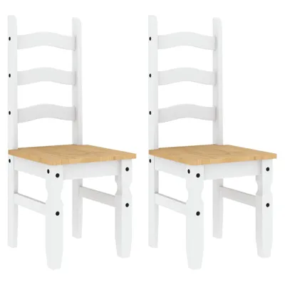 Immagine prodotto di Sedie da Pranzo 2 pz Bianche 42x47x107cm Legno Massello di Pino