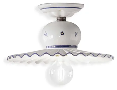 Obrázek produktu pro Klasické stropní svítidlo Roma Metal and Ceramic Black Shaded Copper 1 Light E27