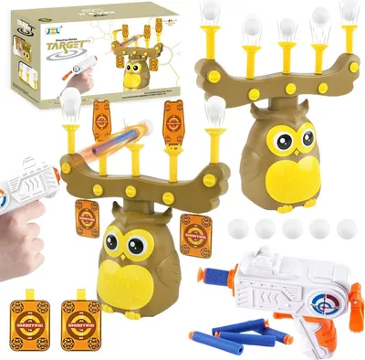 Produktbild von Schießende Eule Spiel Set Gewehrkugeln Zielkarten Arcade Spiel