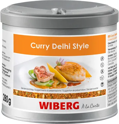 Produktbild von Wiberg Curry Delhi grob Gewürzzubereitung (280g Dose)