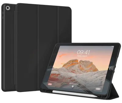 Imagen del producto de Funda Smart de Silicona tipo Libro para Apple iPad 9 (2021) 10.2 pulgada / iPad 8 (2020) 10.2 pulgada / iPad 7 (2019) 10.2 pulgada -