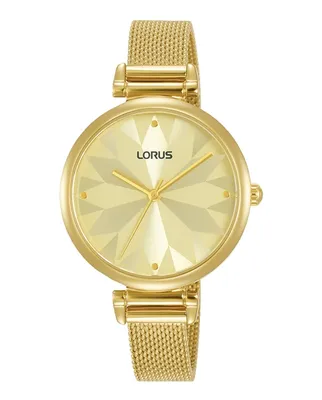 Produktbild von LORUS Damen Armbanduhr RG208TX5 Edelstahl Gold Quarz 50m Wasserdicht
