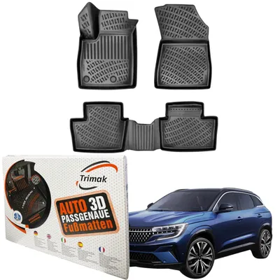 Produktbild von Trimak Autofußmatten kompatibel mit Renault Austral E-Tech Full Hybrid Auto Allwetter Gummimatten