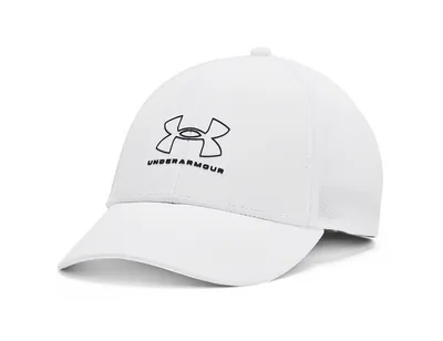 Produktbild von Under Armour Iso-Chill Driver Mesh Womens Adjustable Cap White/Midnight Navy