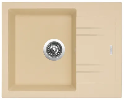 Zdjęcie produktu dla Zlewozmywak granitowy Linea 600 N Sahara z ociekaczem + syfon