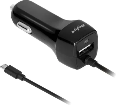 Produktbild von Rebel Auto Ladegerät 5V/2,1A micro USB 12-24V