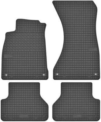 Produktbild von Gummi-Fußmatten für Audi A4 B9 / A5 F5 2015-2024 / ab 2015 (Limousine/Kombi/Van/Coupé) – 4-tlg, Schwarz, passgenau
