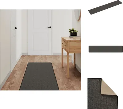 Produktbild von vidaXL Teppichläufer Sisal-Optik Anthrazit 50x250 cm -  Teppiche