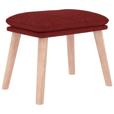 Produktbild von vidaXL Fußhocker Weinrot 45x29,5x35 cm Stoff