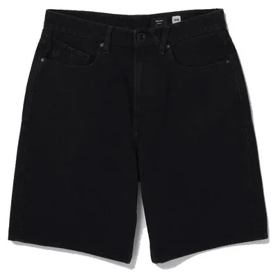 Immagine prodotto di Pantaloncini Volcom Billow in denim, colore nero, taglia 34