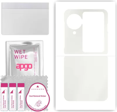 Produktbild von apgo Rückseite Schutzfolie, Matt, kompatibel mit Oppo Find N3 Flip, Hinten Hydrogel-Displayschutzfolie mit Positionierhilfe, kratzfest, einfache Montage