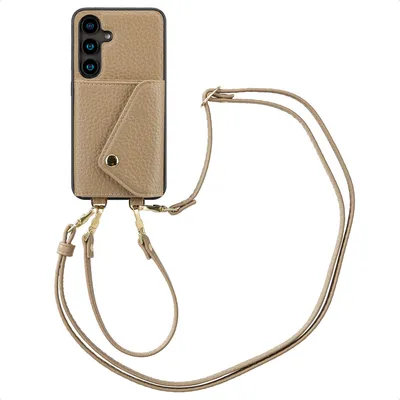 Obrázok produktu pre Puzdro na telefón Selencia Sera s káblom a obálkou na kartu pre Samsung Galaxy S24 - Taupe